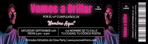 Edita un banner de Glow Party
