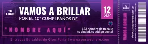 Edita un banner de Glow Party