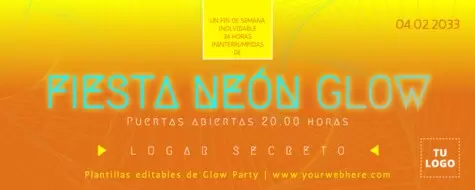 Edita un banner de Glow Party