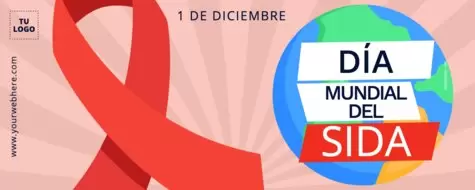 Edita un diseño sobre el SIDA