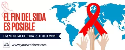 Edita un diseño sobre el SIDA