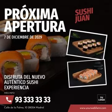 Crear diseños para tu inauguración