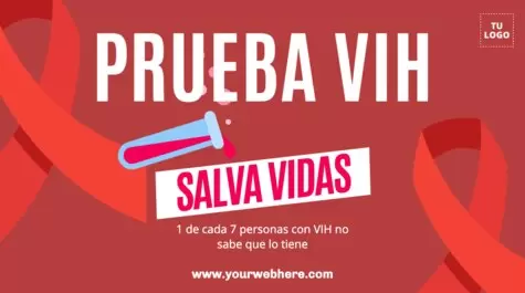 Edita un diseño sobre el SIDA