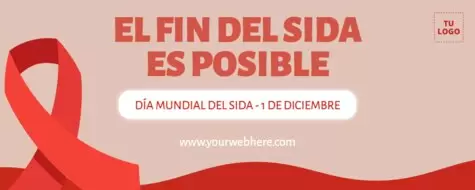 Edita un diseño sobre el SIDA