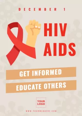 Modifier une affiche sur le VIH