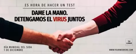 Edita un diseño sobre el SIDA