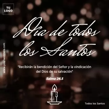 Edita un cartel de Todos los Santos