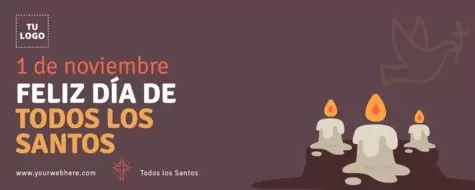 Edita un cartel de Todos los Santos