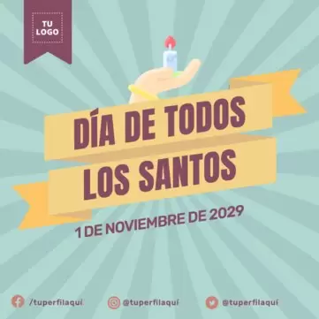 Edita un cartel de Todos los Santos