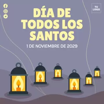 Edita un cartel de Todos los Santos