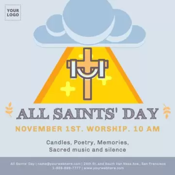Edit an All Saints' Day template