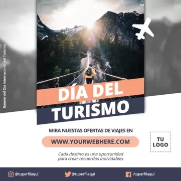 Edita un flyer de Turismo