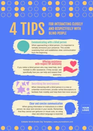 Edit a Braille Day poster