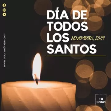 Edita un cartel de Todos los Santos