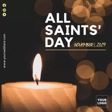 Edit an All Saints' Day template