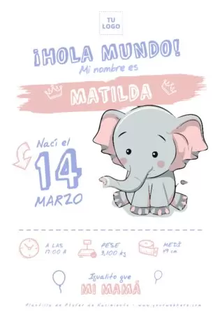 Edita un cuadro de nacimiento