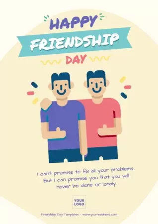 Editar um projeto para o Dia da Amizade
