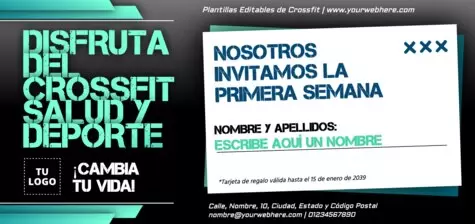 Edita un cartel de CrossFit