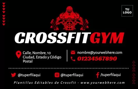 Edita un cartel de CrossFit