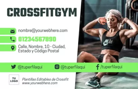 Edita un cartel de CrossFit