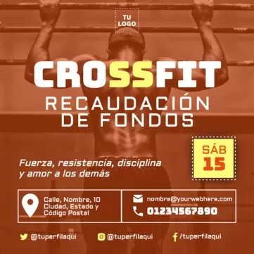 Edita un cartel de CrossFit