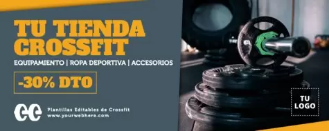 Edita un cartel de CrossFit