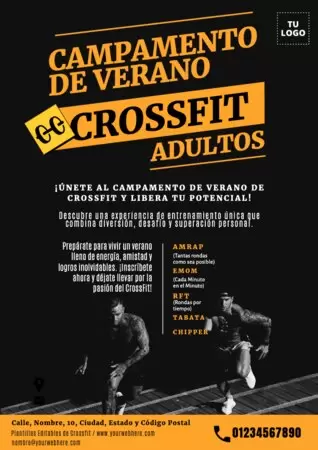 Edita un cartel de CrossFit