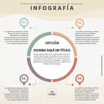 Edita una Infografía de Burbujas