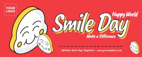 Edit a Smile Day flyer