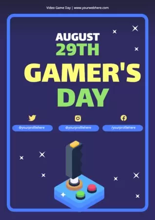 Edit a design for National Gaming Day