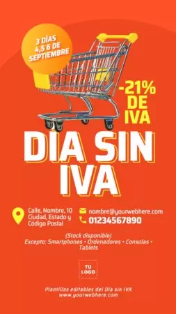 Edita un flyer de Día sin IVA