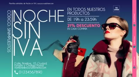 Edita un flyer de Día sin IVA