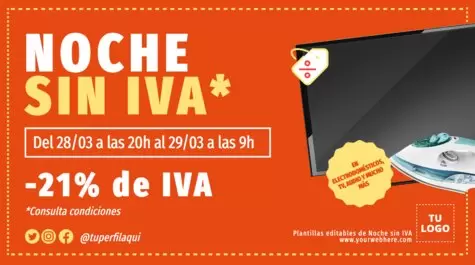Edita un flyer de Día sin IVA