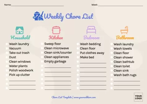 Edit a Chore List