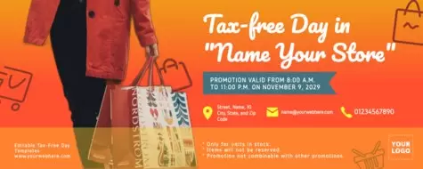 Edit a Free Tax Day flyer