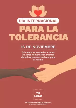 Edita un cartel de Tolerancia