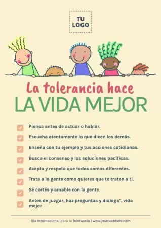 Edita un cartel de Tolerancia