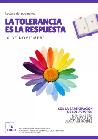 Edita un cartel de Tolerancia