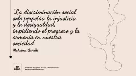 Edita un póster de Cero Discriminación