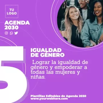 Edita un cartel de Agenda 2030