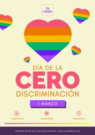 Edita un póster de Cero Discriminación