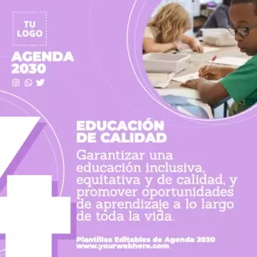 Edita un cartel de Agenda 2030
