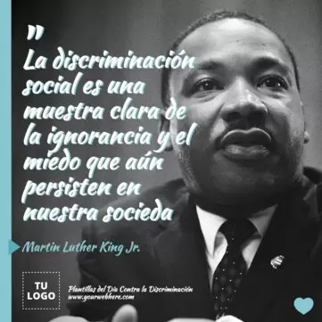 Edita un póster de Cero Discriminación