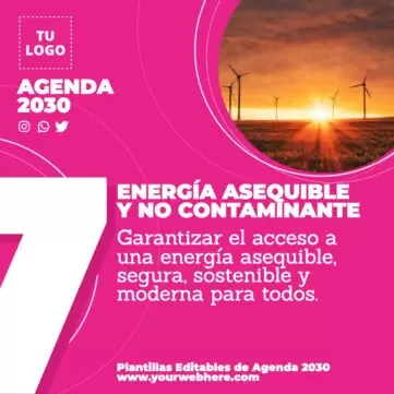 Edita un cartel de Agenda 2030