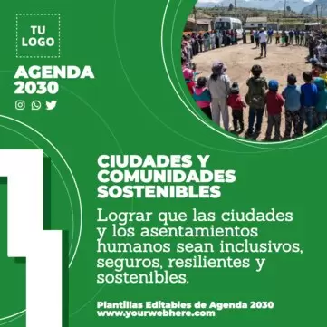 Edita un cartel de Agenda 2030