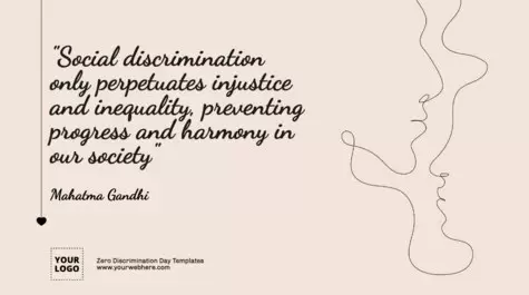 Edit a Zero Discrimination Day banner