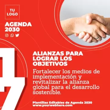 Edita un cartel de Agenda 2030