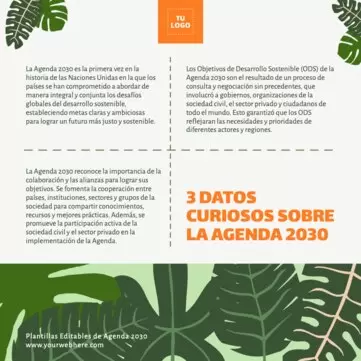 Edita un cartel de Agenda 2030