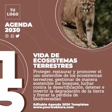 Edita un cartel de Agenda 2030