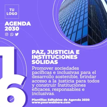 Edita un cartel de Agenda 2030